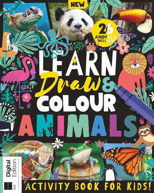 Learn Draw and Colour Animals (2nd Edition)